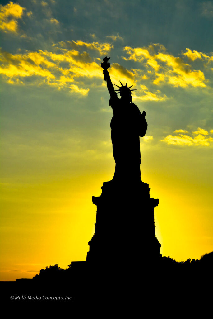 Sunset on Lady Liberty